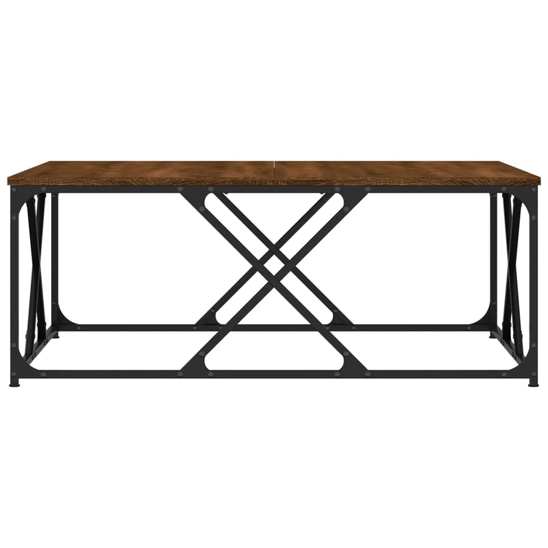 Couchtisch Braun Eichen-Optik 100x100x40 cm Holzwerkstoff