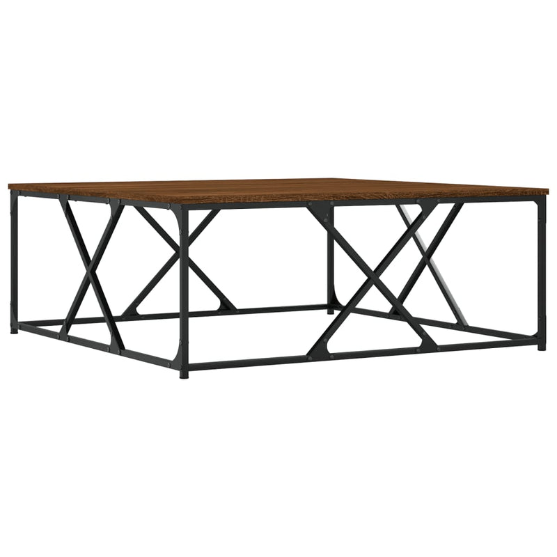 Couchtisch Braun Eichen-Optik 100x100x40 cm Holzwerkstoff