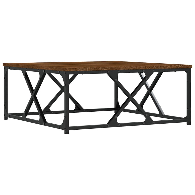 Couchtisch Braun Eichen-Optik 70x70x30 cm Holzwerkstoff