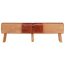 Bank Turnbock-Design Braun Echtleder Und Canvas