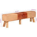 Bank Turnbock-Design Braun Echtleder Und Canvas