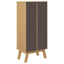 Schuhschrank Olden 55X35X Massivholz Kiefer Braun