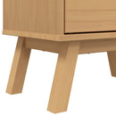 Schuhschrank Olden 55X35X Massivholz Kiefer Braun
