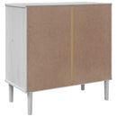 Schubladenkommode Senja Rattan-Look 80X40X80 Kiefernholz