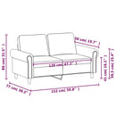 2-Sitzer-Sofa 120 Cm Kunstleder