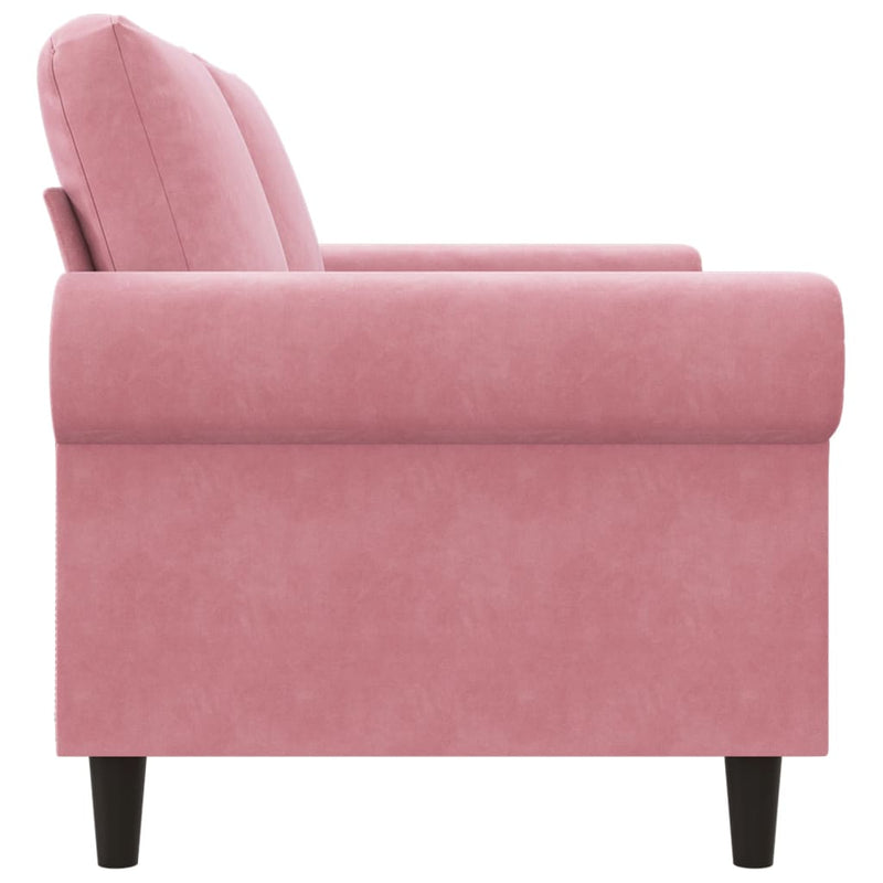 2-Sitzer-Sofa Rosa 140 cm Samt