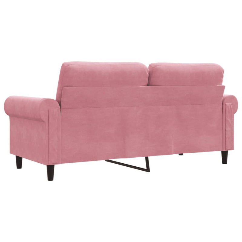 2-Sitzer-Sofa Rosa 140 cm Samt