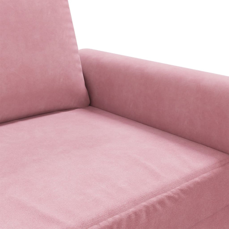 2-Sitzer-Sofa Rosa 140 cm Samt