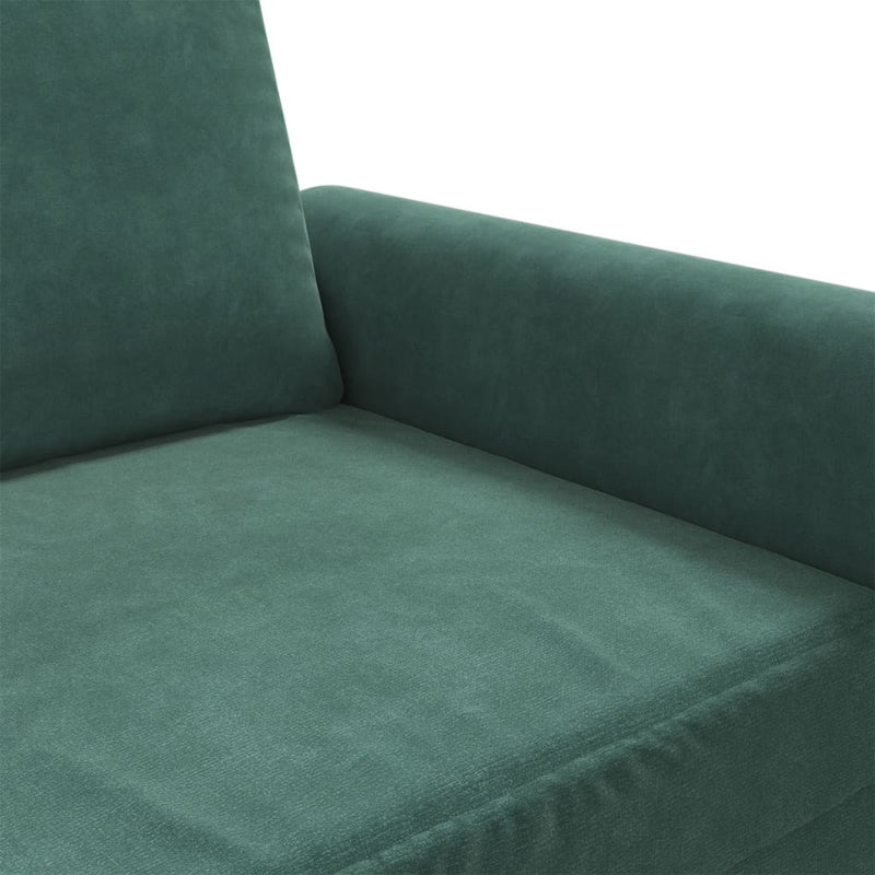 3-Sitzer-Sofa Dunkelgrün 180 cm Samt