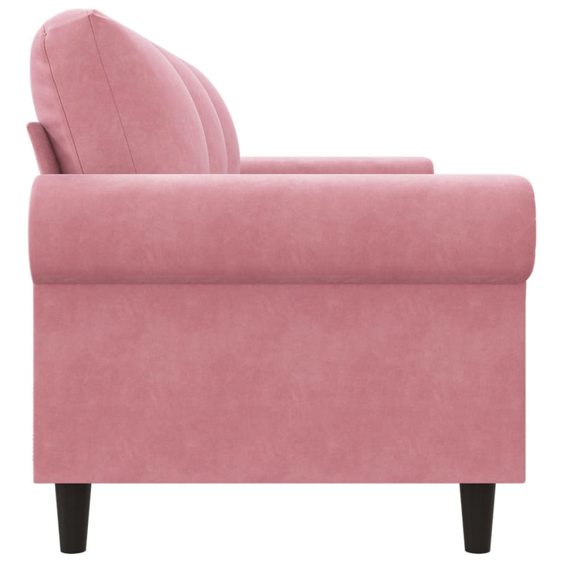 3-Sitzer-Sofa Rosa 180 cm Samt