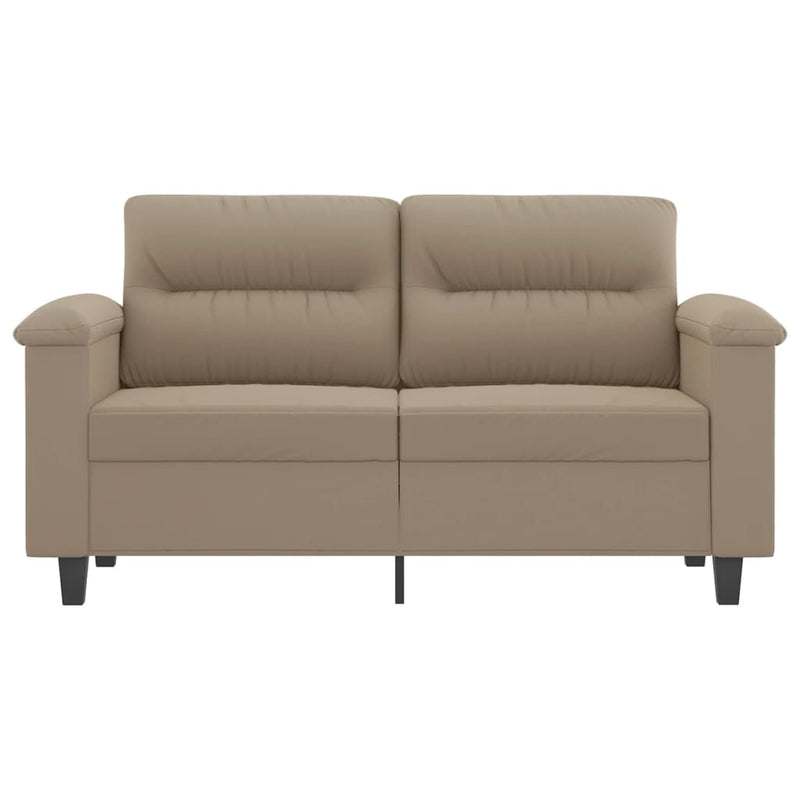 2-Sitzer-Sofa Taupe 120 cm Mikrofasergewebe