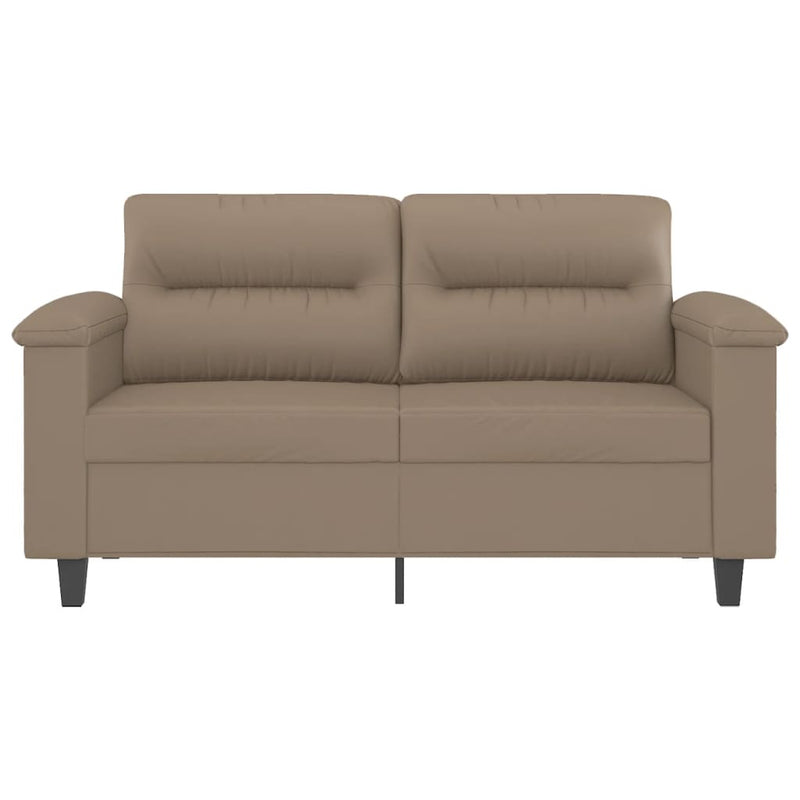 2-Sitzer-Sofa Cappuccino-Braun 120 cm Kunstleder