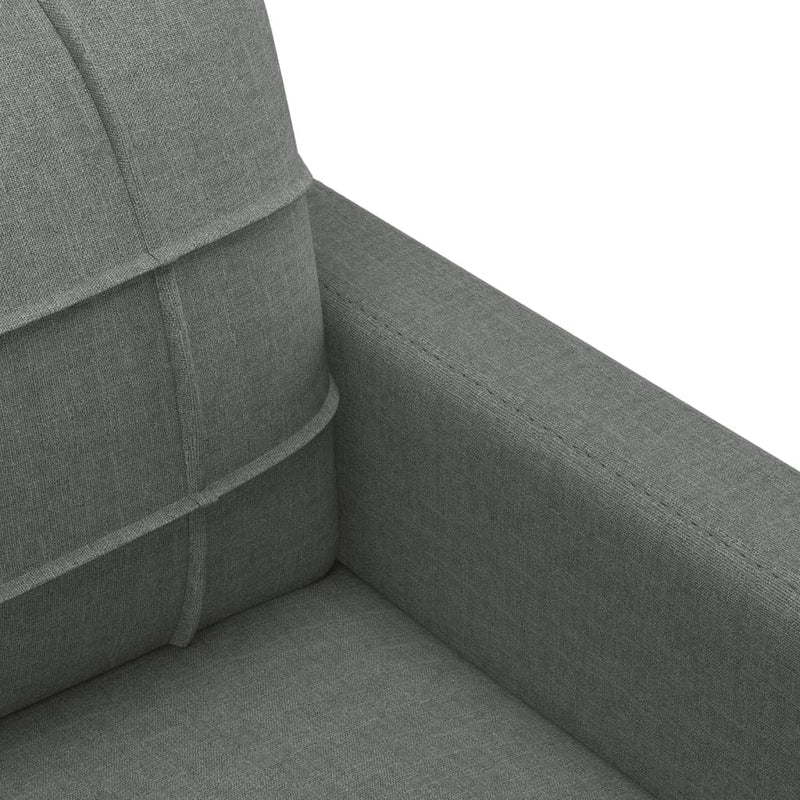 2-Sitzer-Sofa Dunkelgrau 120 cm Stoff