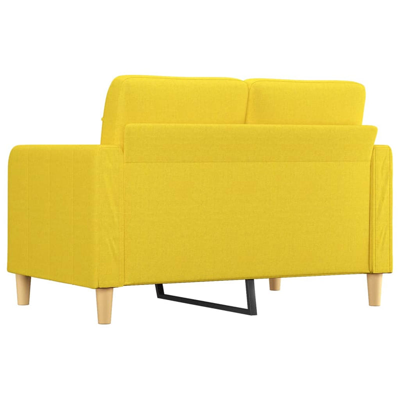 2-Sitzer-Sofa Hellgelb 120 cm Stoff