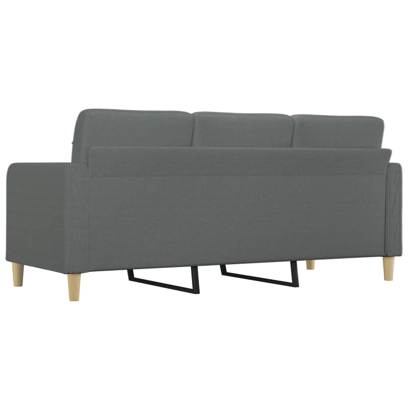 3-Sitzer-Sofa Dunkelgrau 180 cm Stoff