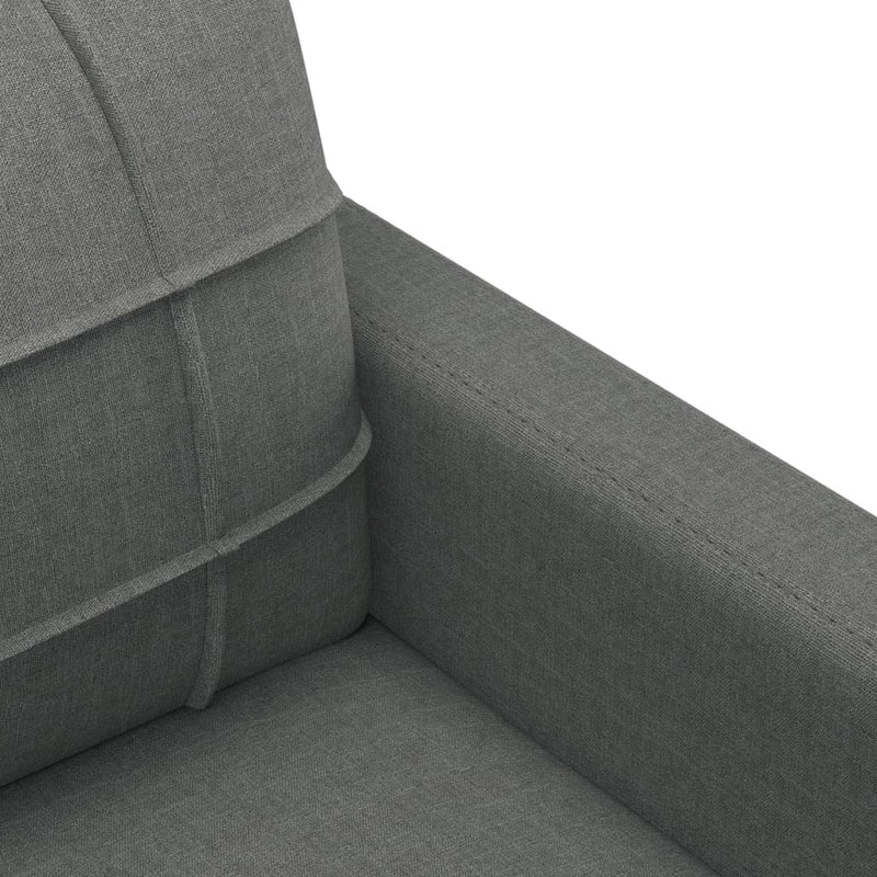 3-Sitzer-Sofa Dunkelgrau 180 cm Stoff