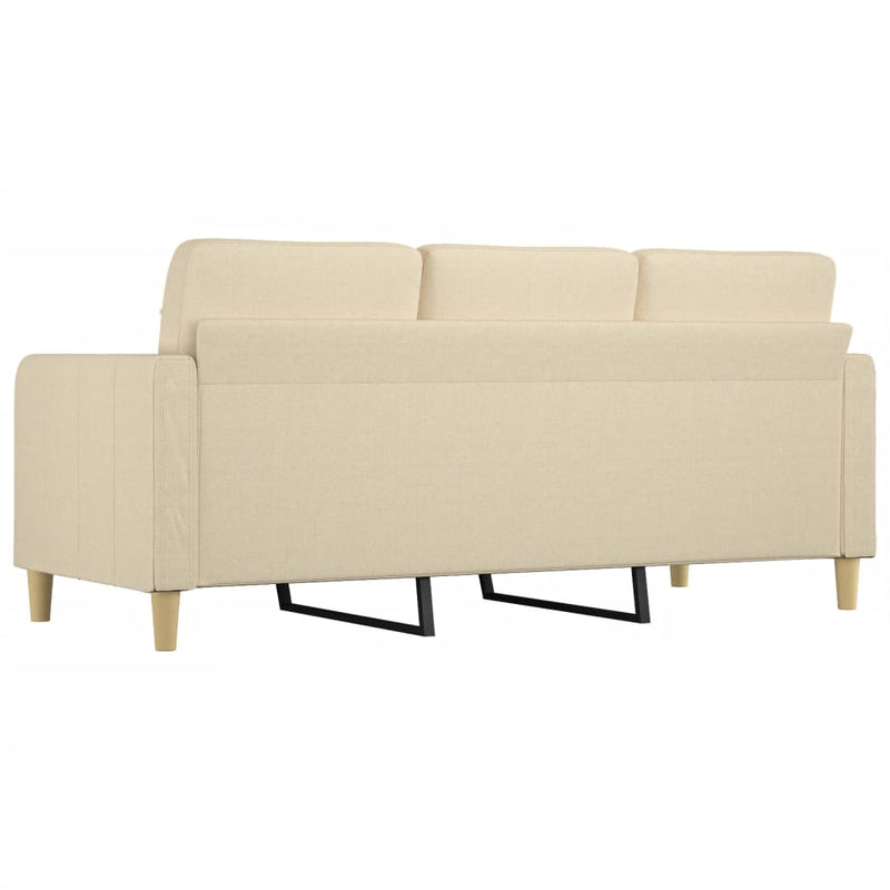 3-Sitzer-Sofa Creme 180 cm Stoff