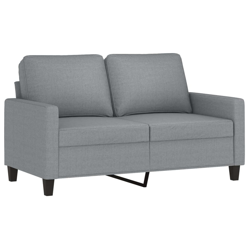 2-Sitzer-Sofa Hellgrau 120 cm Stoff