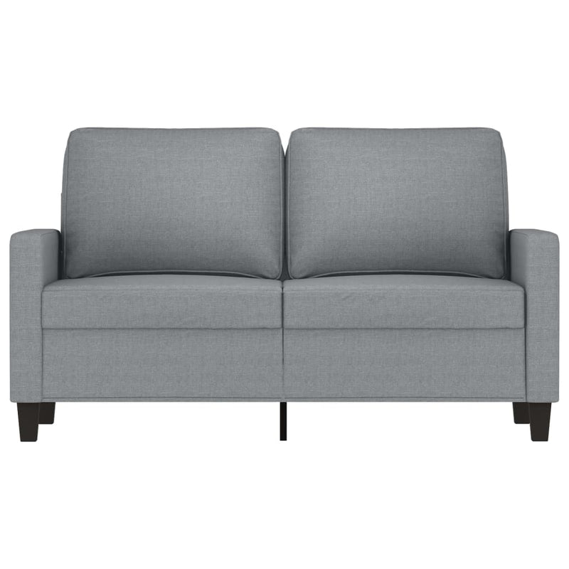 2-Sitzer-Sofa Hellgrau 120 cm Stoff