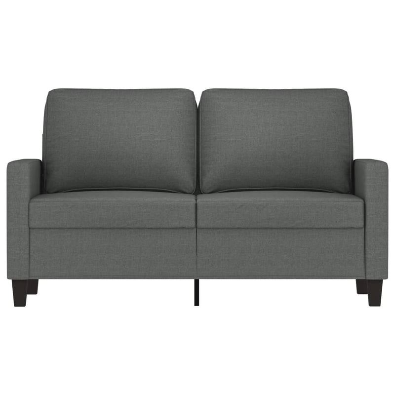 2-Sitzer-Sofa Dunkelgrau 120 cm Stoff