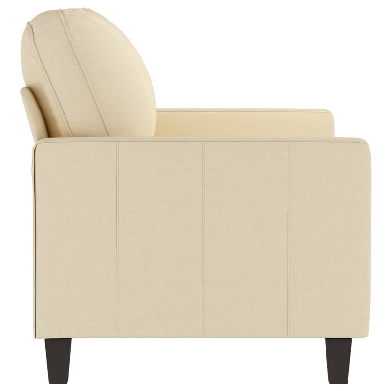 2-Sitzer-Sofa Creme 120 cm Stoff