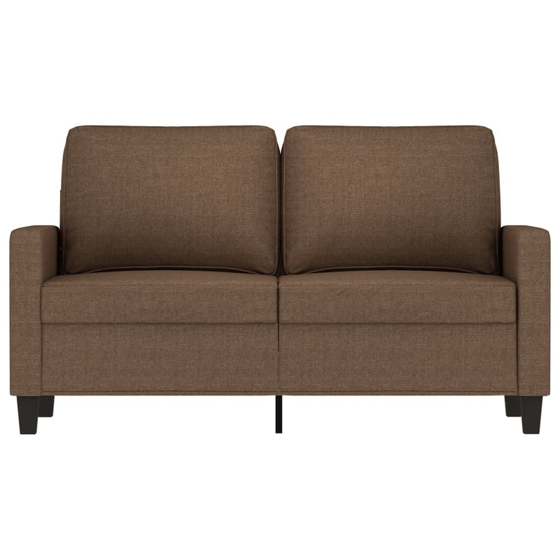 2-Sitzer-Sofa Braun 120 cm Stoff