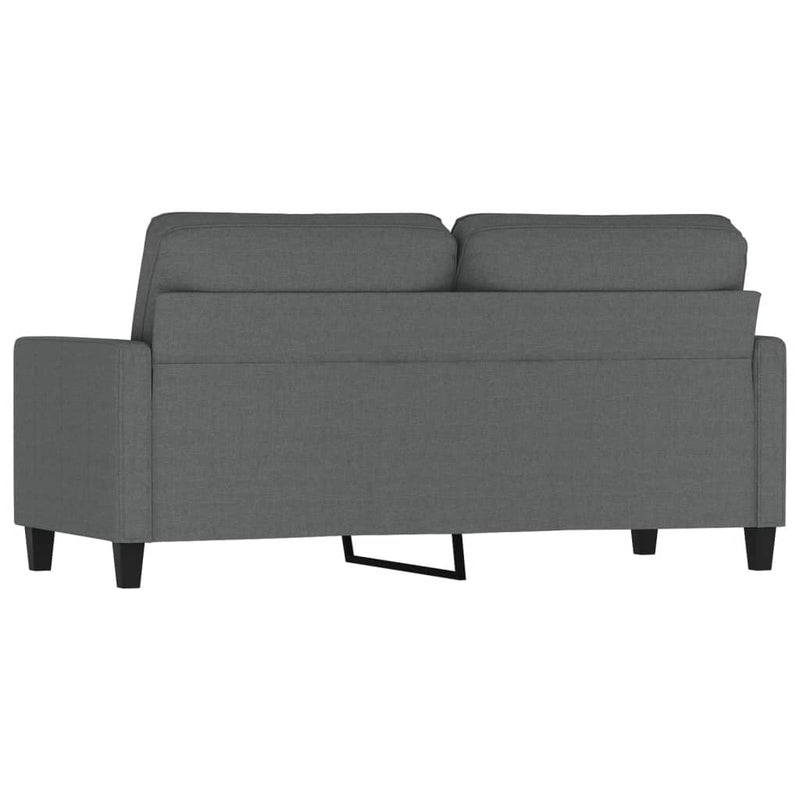 2-Sitzer-Sofa Dunkelgrau 140 cm Stoff