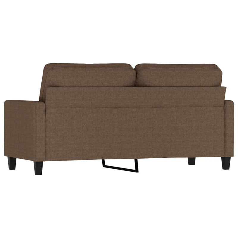 2-Sitzer-Sofa Braun 140 cm Stoff