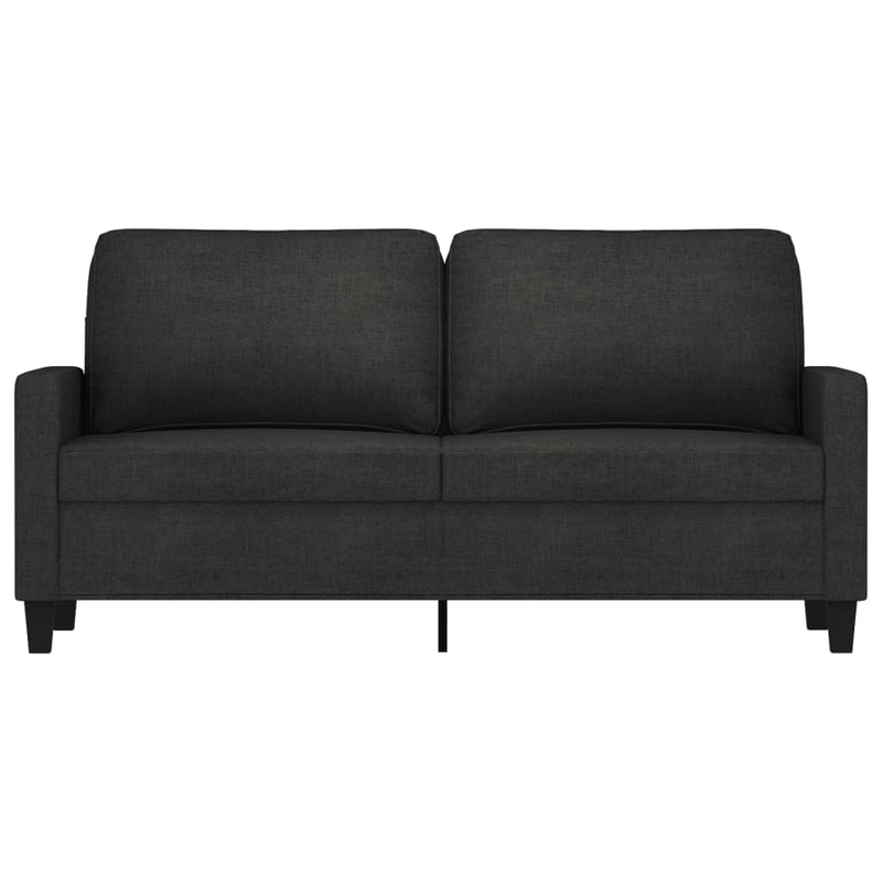 2-Sitzer-Sofa Schwarz 140 cm Stoff