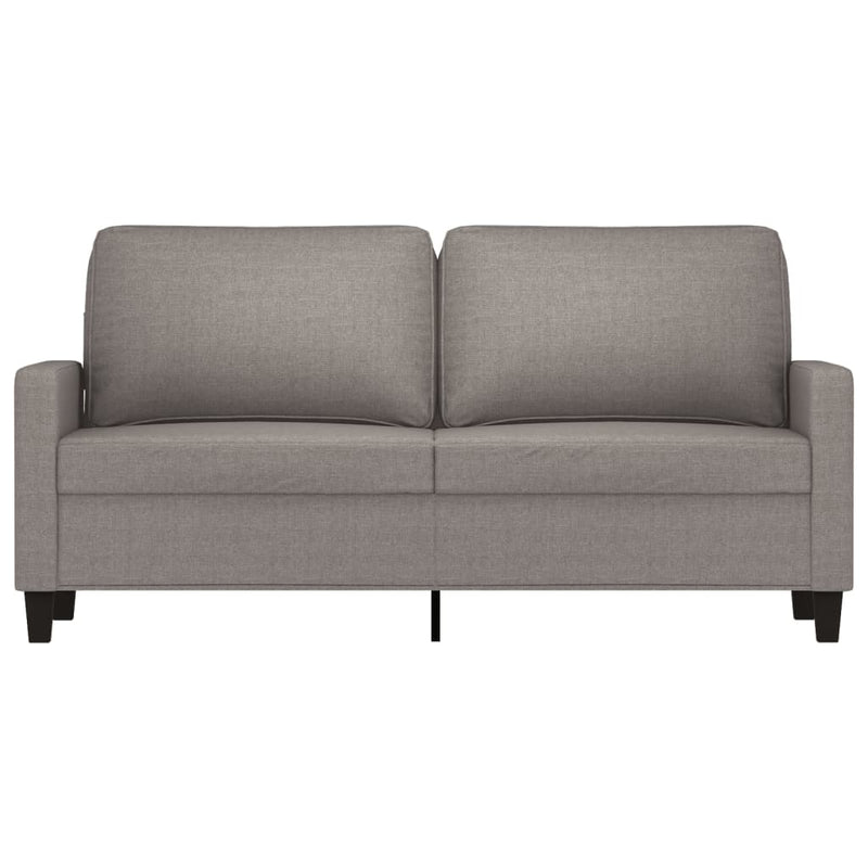 2-Sitzer-Sofa Taupe 140 cm Stoff