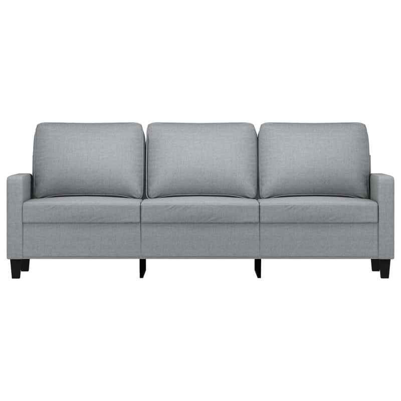 3-Sitzer-Sofa Hellgrau 180 cm Stoff