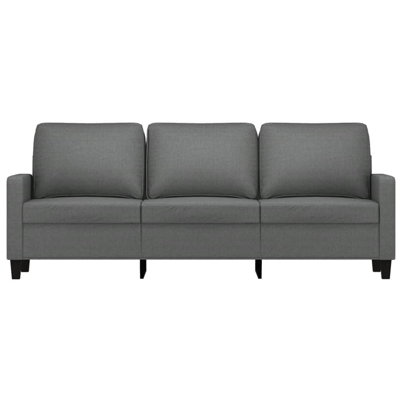 3-Sitzer-Sofa Dunkelgrau 180 cm Stoff