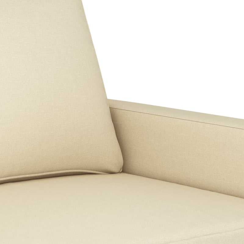 3-Sitzer-Sofa Creme 180 cm Stoff