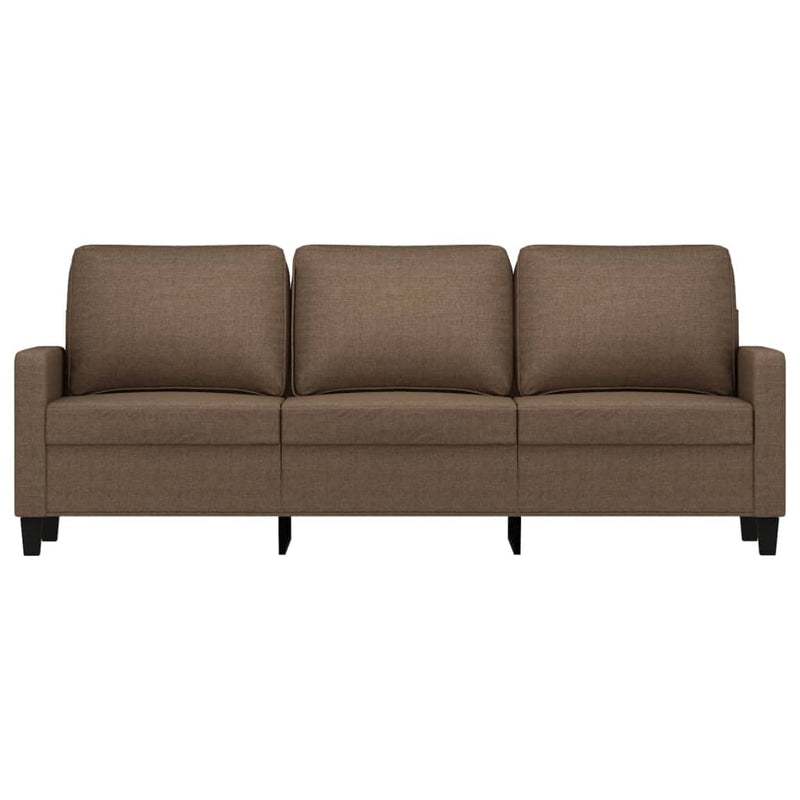 3-Sitzer-Sofa Braun 180 cm Stoff