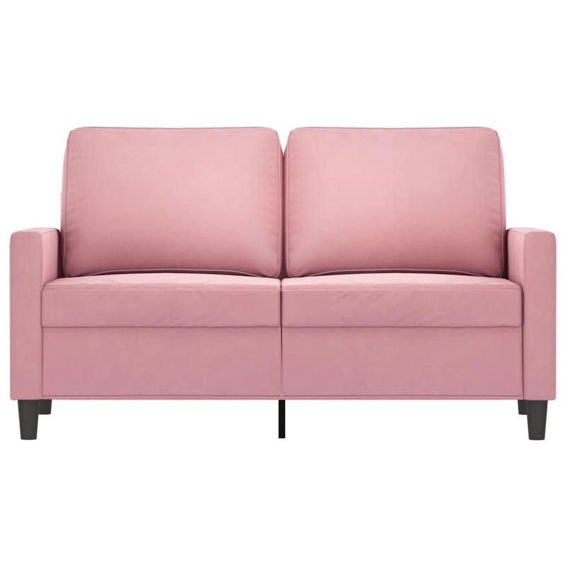 2-Sitzer-Sofa Rosa 120 cm Samt