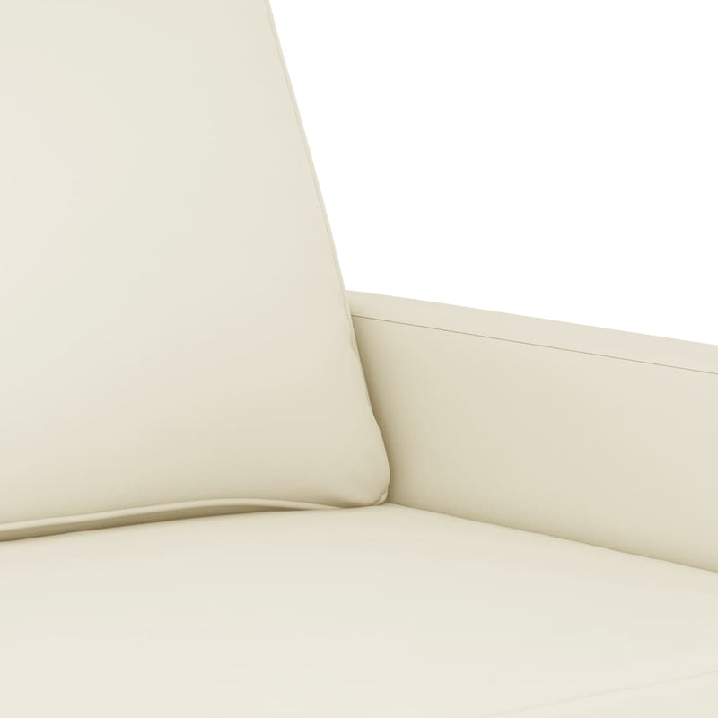 2-Sitzer-Sofa Creme 120 cm Samt