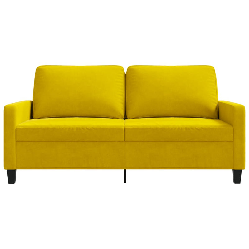 2-Sitzer-Sofa Gelb 140 cm Samt