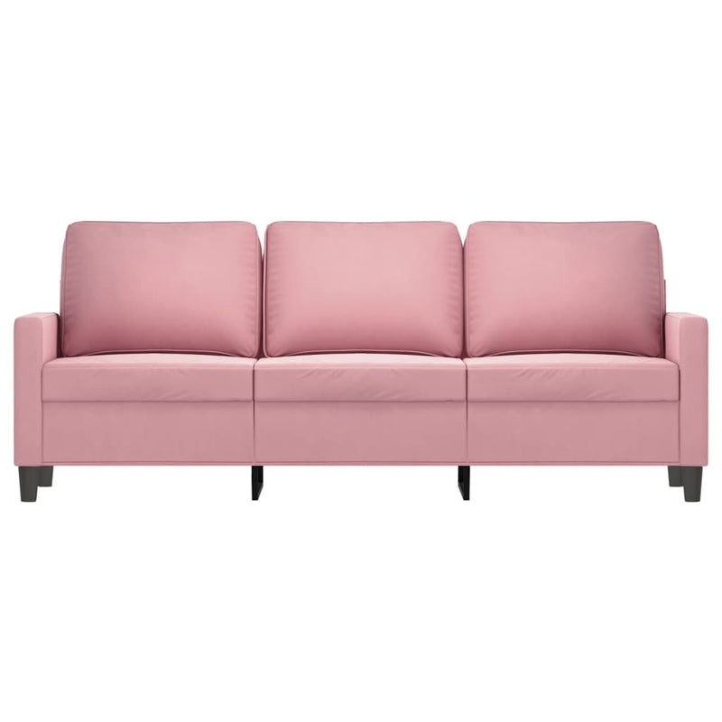 3-Sitzer-Sofa Rosa 180 cm Samt