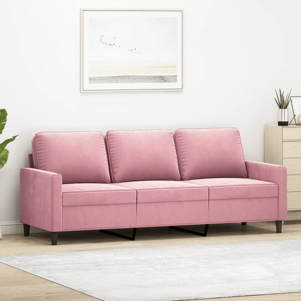 3-Sitzer-Sofa Rosa 180 cm Samt