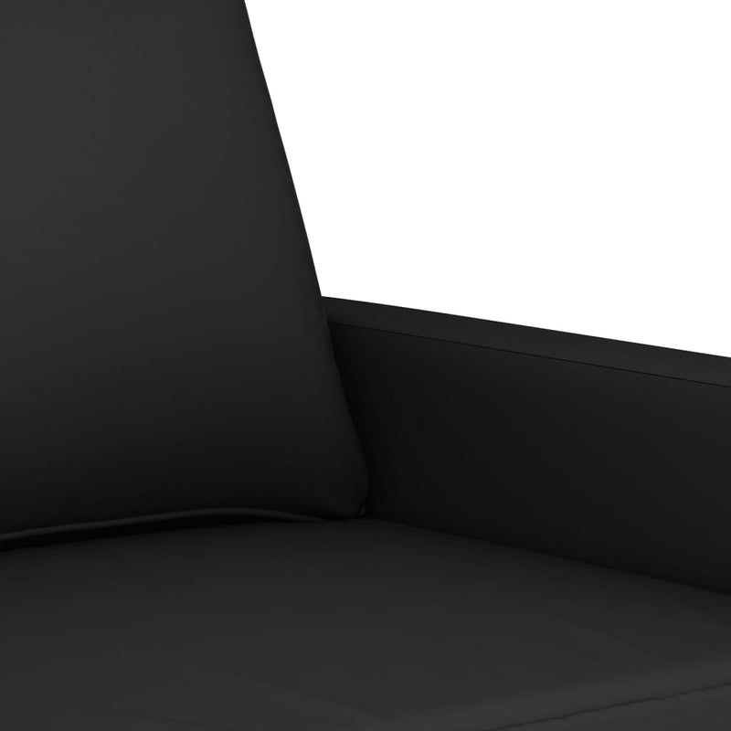 3-Sitzer-Sofa Schwarz 180 cm Samt