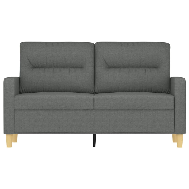 2-Sitzer-Sofa Dunkelgrau 120 cm Stoff