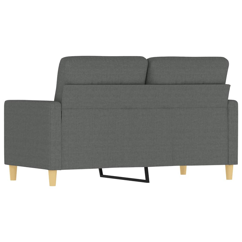 2-Sitzer-Sofa Dunkelgrau 120 cm Stoff