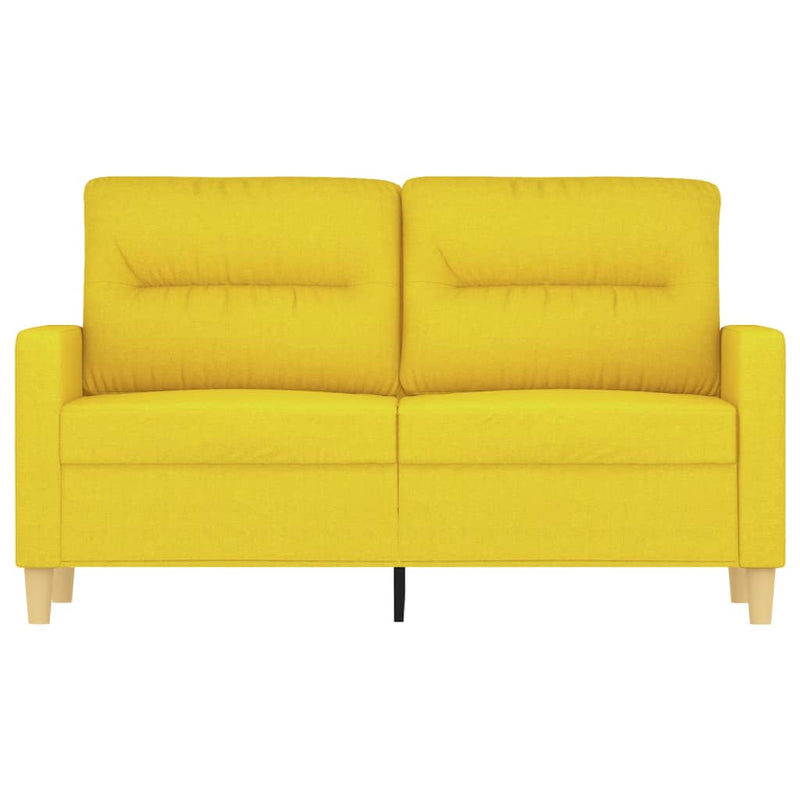 2-Sitzer-Sofa Hellgelb 120 cm Stoff