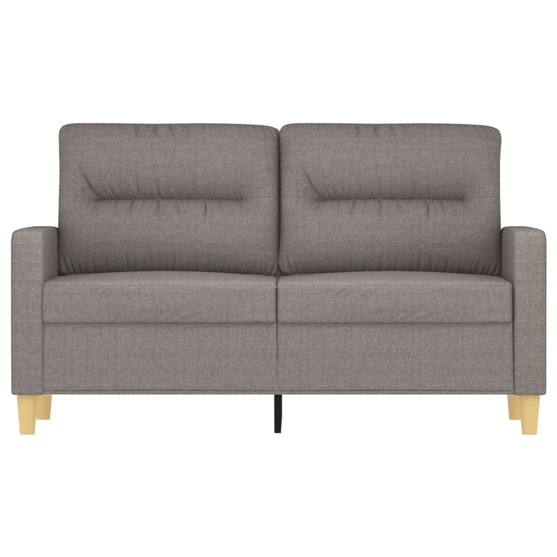 2-Sitzer-Sofa Taupe 120 cm Stoff