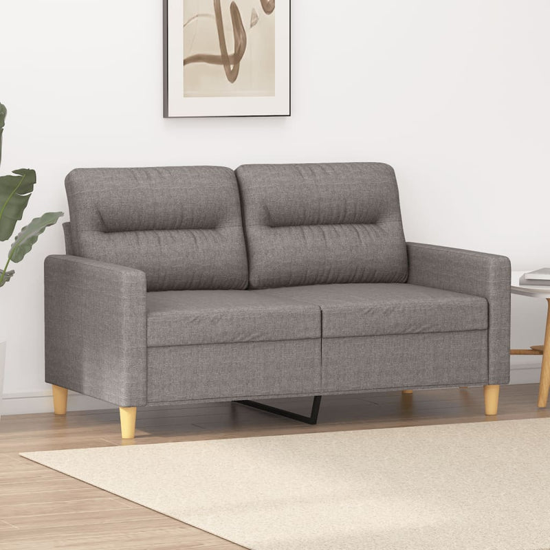 2-Sitzer-Sofa Taupe 120 cm Stoff