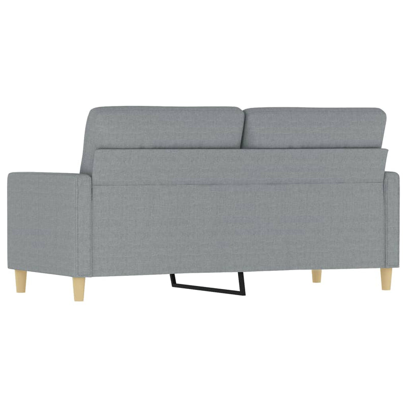 2-Sitzer-Sofa Hellgrau 140 cm Stoff