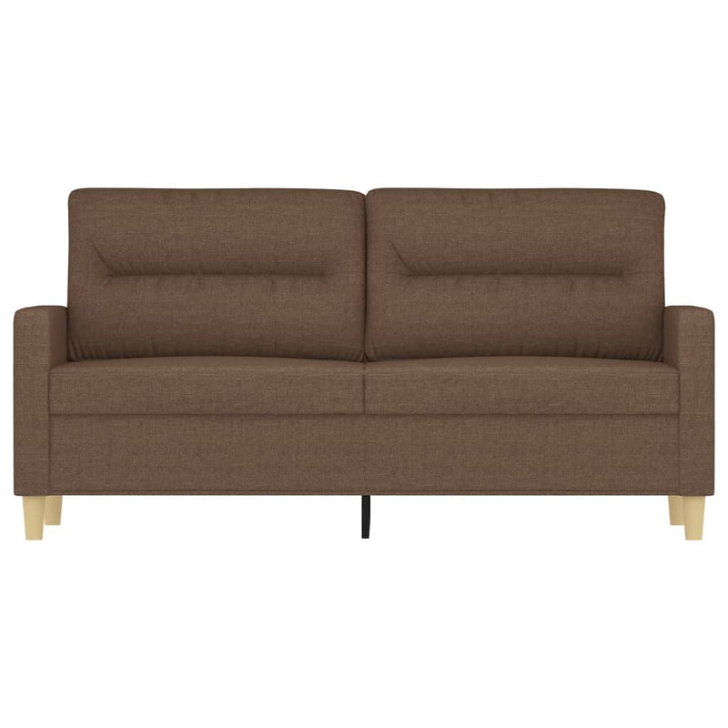 2-Sitzer-Sofa Braun 140 cm Stoff