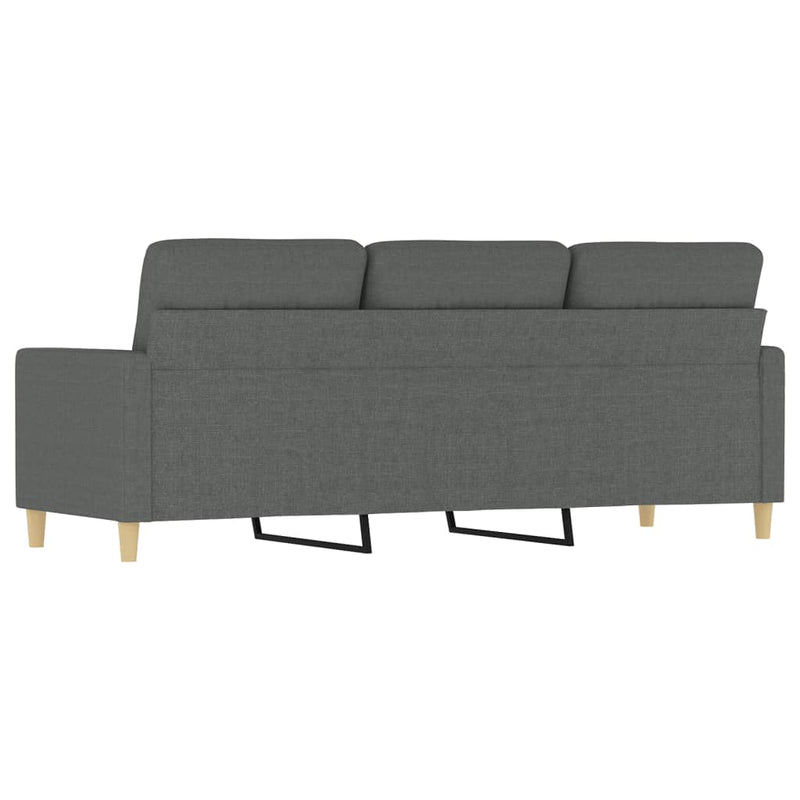 3-Sitzer-Sofa Dunkelgrau 180 cm Stoff