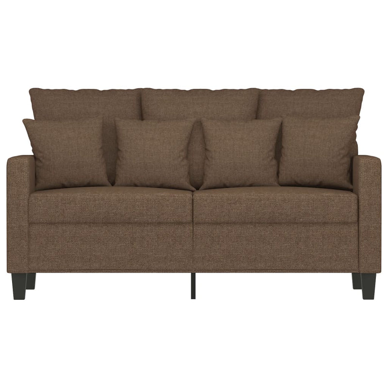 2-Sitzer-Sofa Braun 120 cm Stoff