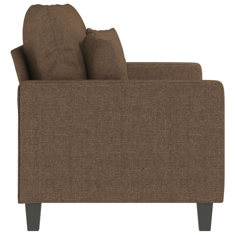 2-Sitzer-Sofa Braun 120 cm Stoff